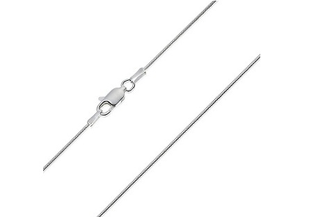 Cozmos Solid Chains thick solid silver .925 Italian round SNAKE chain anklet with lobster claw clasp handsome small round snake baby anklet